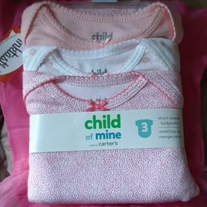 3 pack girls onesies NWT